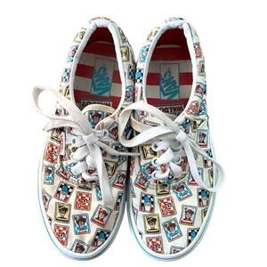 Where’s Waldo Vans Unisex Kid’s Size 1 Shoes